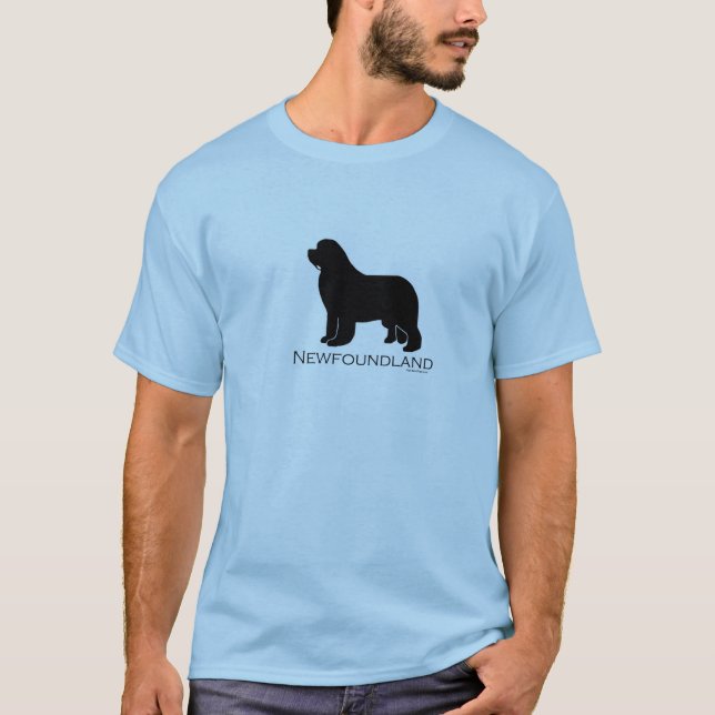 Newfoundland hundSilhouette Tee (Framsida)