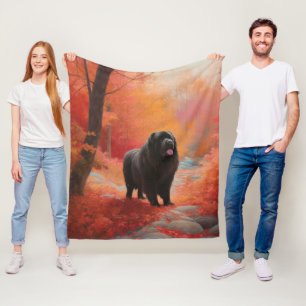Newfoundland i Höst löv Fall Inspire Fleecefilt