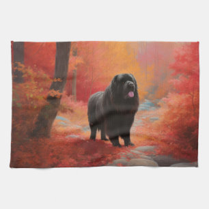 Newfoundland i Höst löv Fall Inspire Kökshandduk