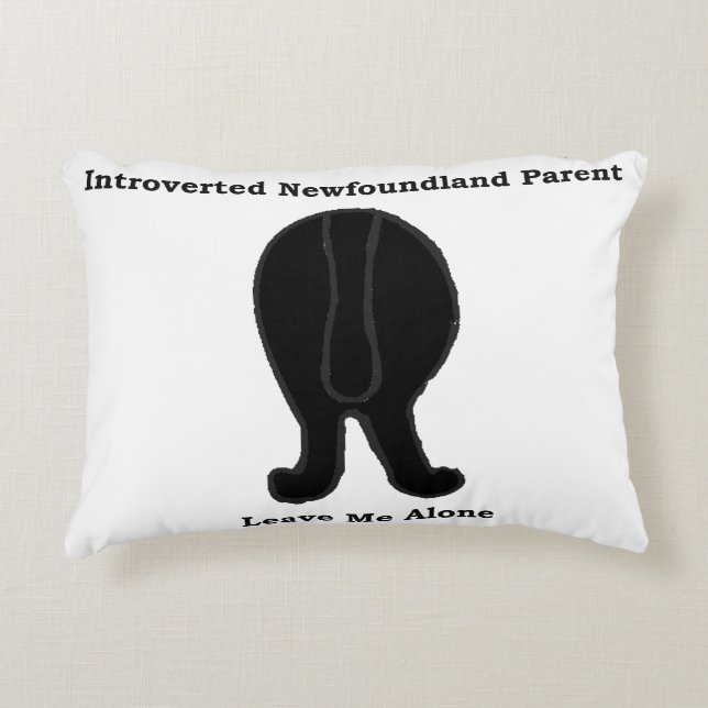 Newfoundland Introvert Förälder Prydnadskudde (Framsidan)