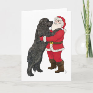 Newfoundland Jowly julhälsning Helgkort