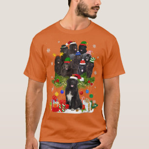 Newfoundland Julgran Ljus Rolig hund Julafton T Shirt