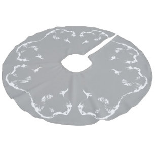 Newfoundland Julgran Skirt Hund Träd Skirts Julgransmatta Fusklinne