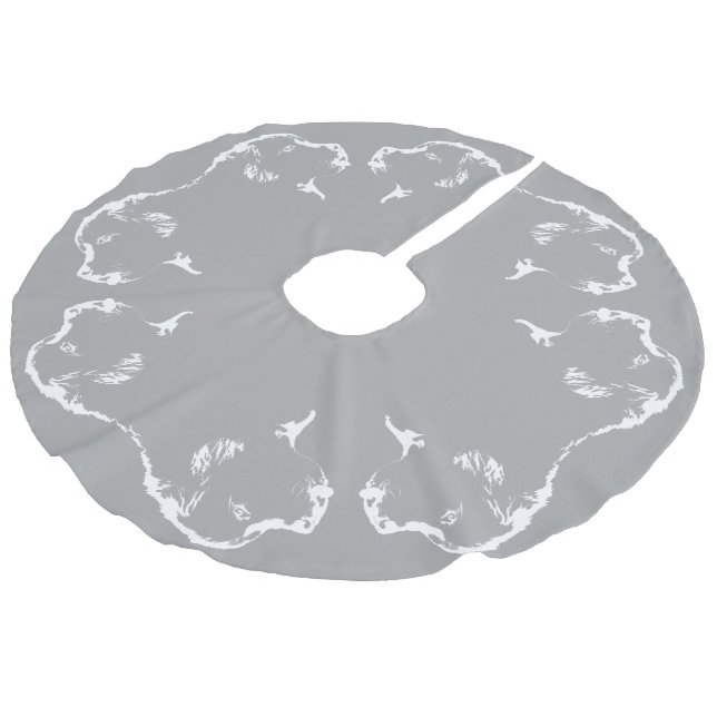 Newfoundland Julgran Skirt Hund Träd Skirts Julgransmatta Fusklinne (Vinklad)