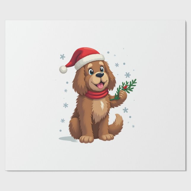 Newfoundland-julhatt Presentpapper (Platt)