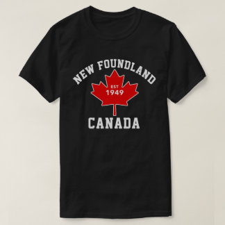 Newfoundland Kanada Est.1949 patriotisk T skjorta T Shirt