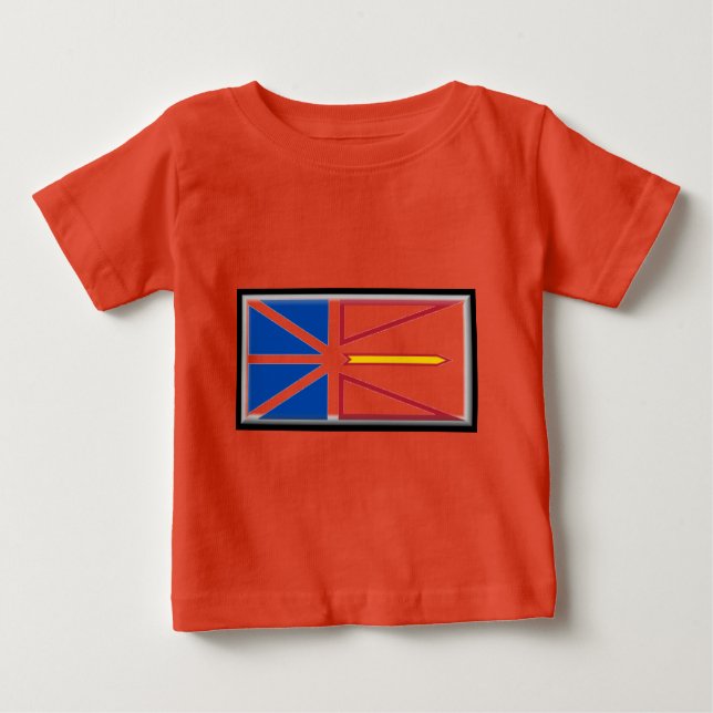 Newfoundland (Kanada) Flagga Tee (Framsida)