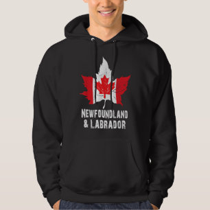 Newfoundland Labrador Kanada Flagga Hoodie