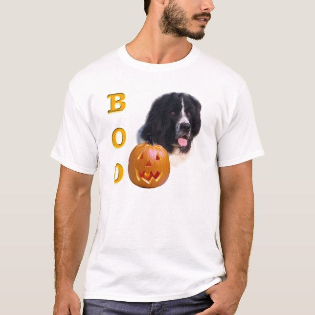 Newfoundland (Landseer) Boo Tee Shirt (Framsida)