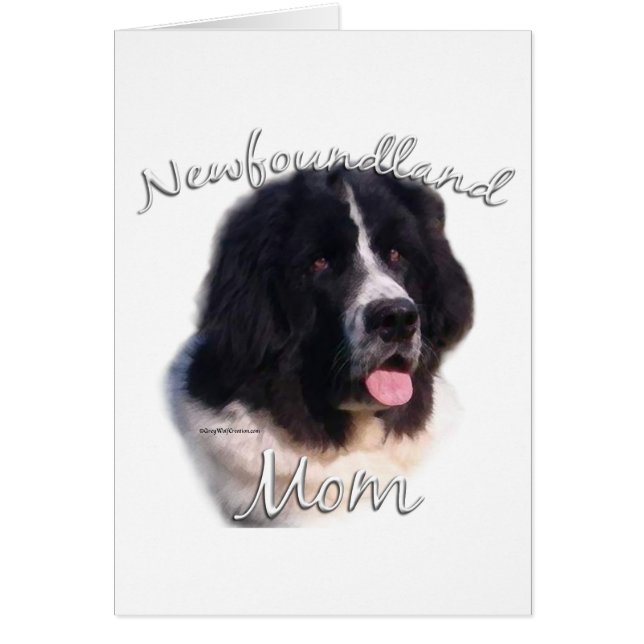 Newfoundland (Landseer) Mamma 2 Hälsningskort (Framsidan)
