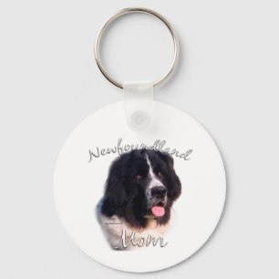Newfoundland (Landseer) Mamma 2 Nyckelring