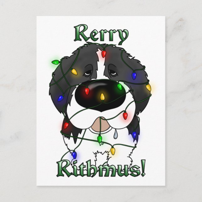 Newfoundland Ljus Helg Vykort (Framsida)