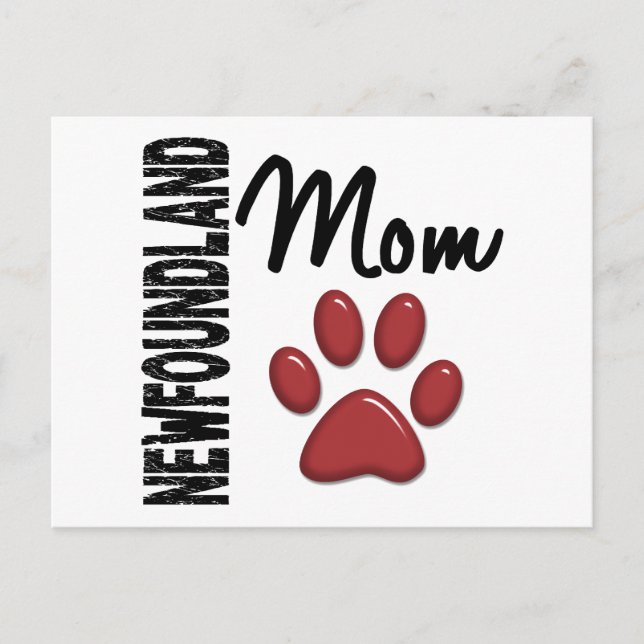 Newfoundland Mamma 2 Vykort (Framsida)