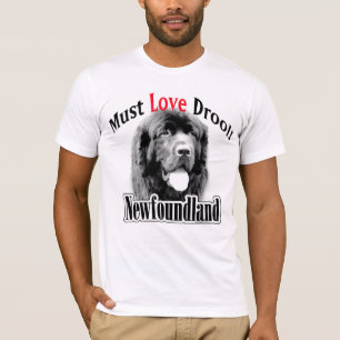 Newfoundland måste älska dreglar tee shirt