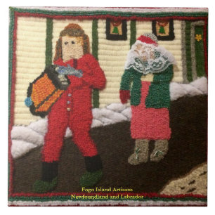 Newfoundland Mummers som ut heading Kakelplatta