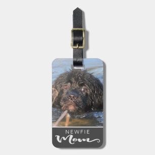 Newfoundland Newfie Mamma Hund's Photo Bagagebricka