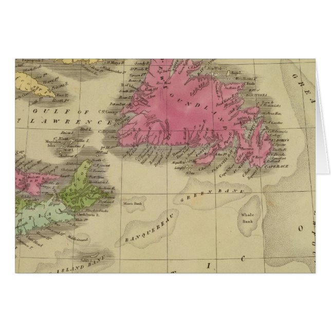 Newfoundland Nova Scotia och New Brunswick 2 Hälsningskort (Framsidan Horizontal)