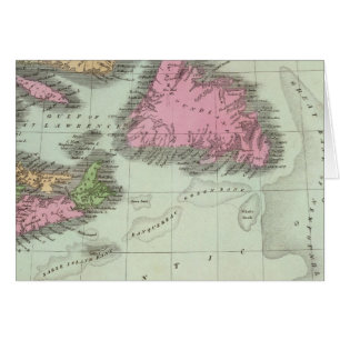 Newfoundland Nova Scotia och New Brunswick Hälsningskort