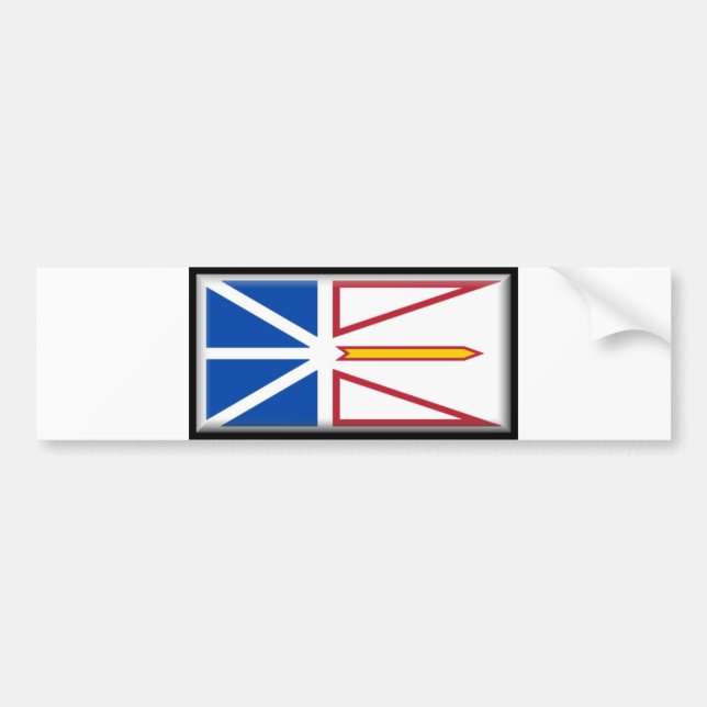 Newfoundland och Labrador flagga Bildekal (Framsidan)