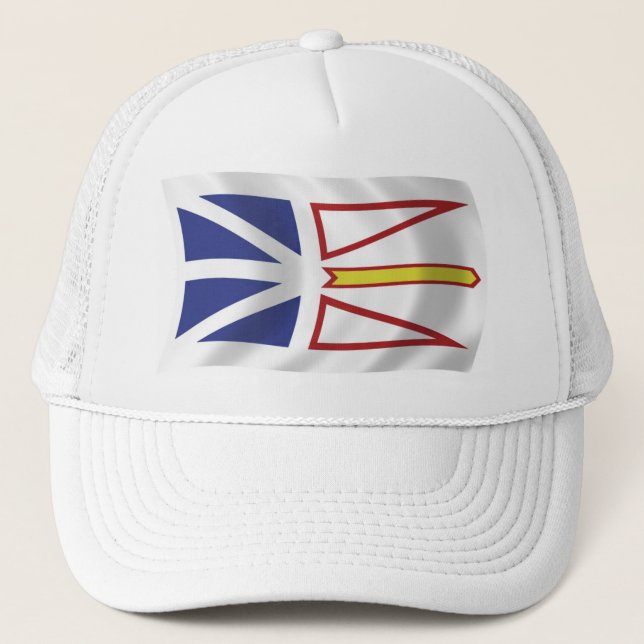 Newfoundland och Labrador Flagga Hatt Truckerkeps (Framsida)