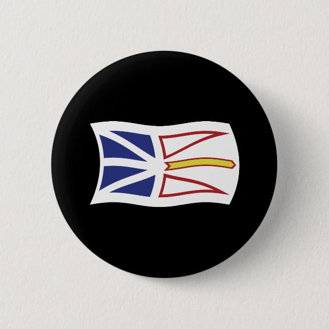 Newfoundland och Labrador Flagga Knapp (Framsida)