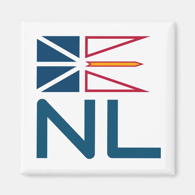 Newfoundland och Labrador flagga Magnet (Framsidan)