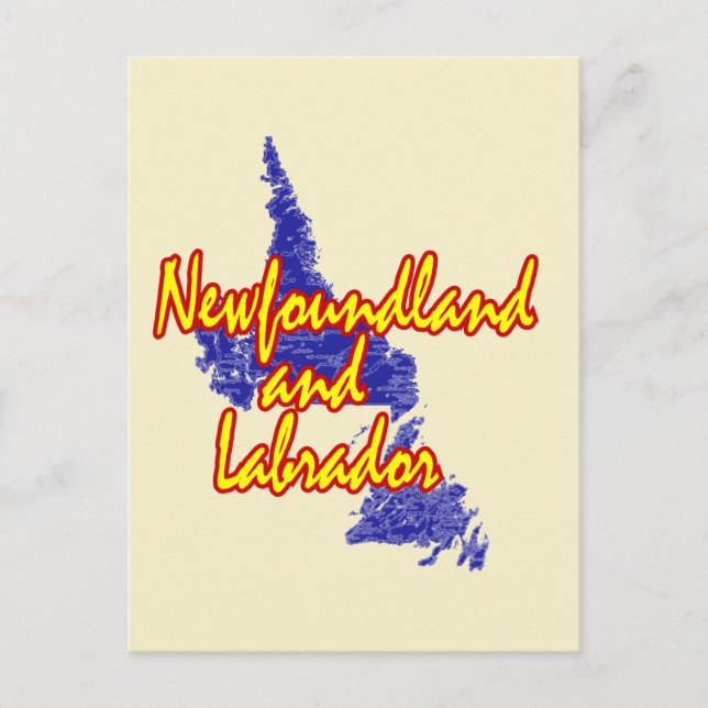 Newfoundland och Labrador Vykort (Framsida)