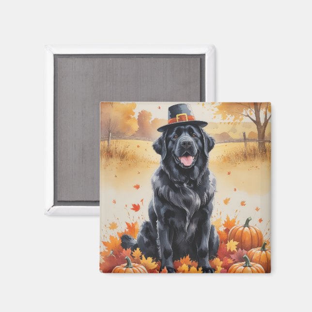 Newfoundland på hösten Lövskördefest Konst Magnet (Front/Back)