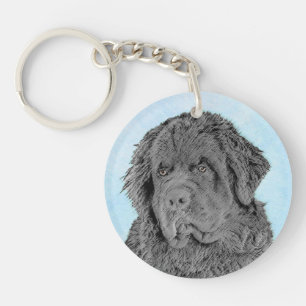 Newfoundland Painting - Cute Original Hund Art