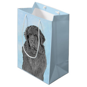 Newfoundland Painting - Cute Original Hund Art