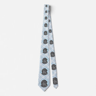 Newfoundland Painting - Cute Original Hund Art Slips