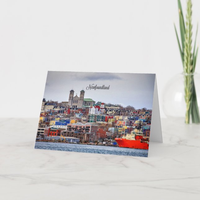 Newfoundland, panoramabilt kort (Framsida)