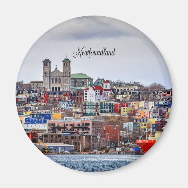 Newfoundland, panoramautsikt, landskap magnet (Framsidan)