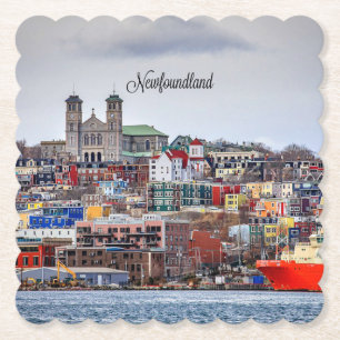 Newfoundland, panoramisk cityscape-foto underlägg papper