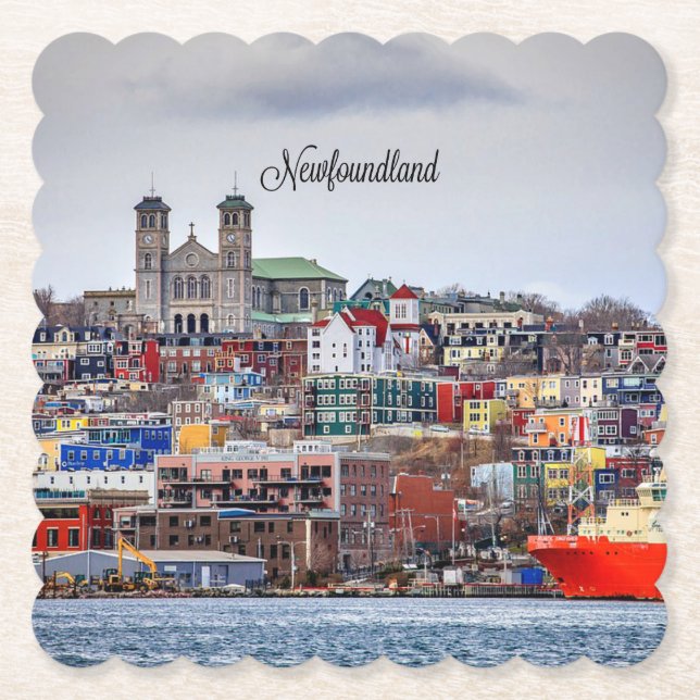 Newfoundland, panoramisk cityscape-foto underlägg papper (Framsida)