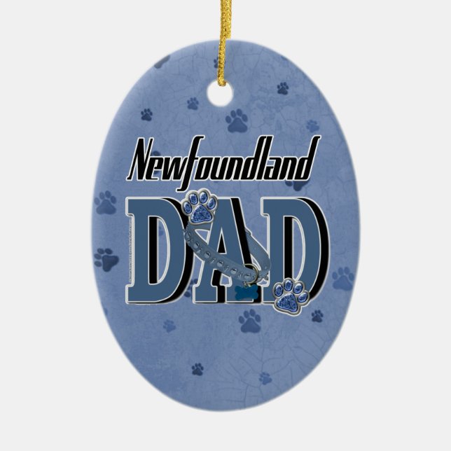 Newfoundland PAPPA Julgransprydnad Keramik (Framsidan)
