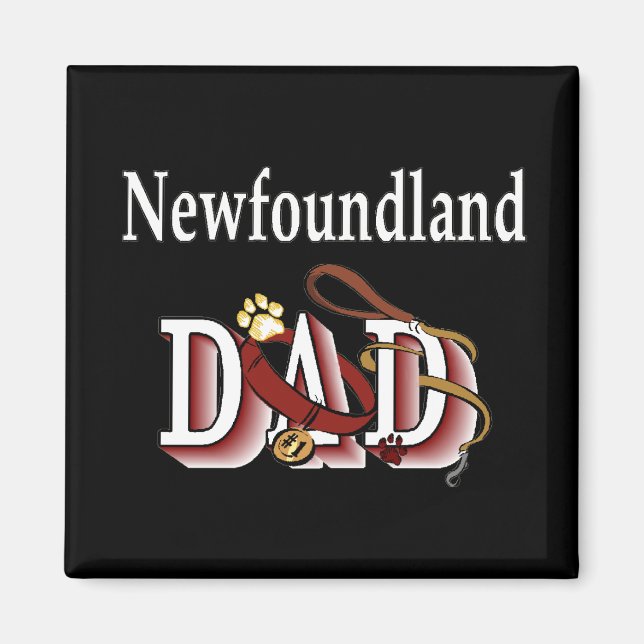 Newfoundland pappa Magnet (Framsidan)