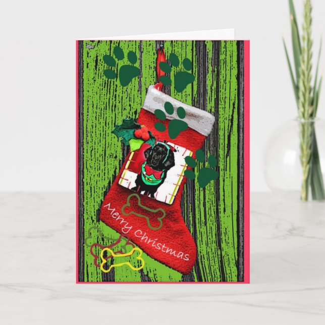 Newfoundland Puppy-julkort Helgkort (Framsida)