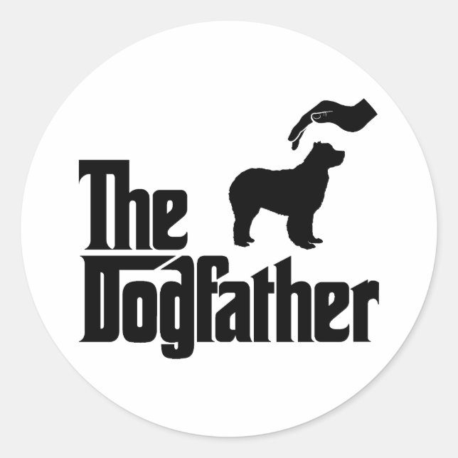 Newfoundland Runt Klistermärke (Framsida)