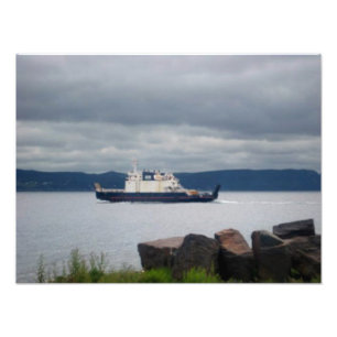 Newfoundland sätta en klocka på det öfärjaFlanders Fototryck