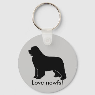 newfoundland silhouette nyckelring