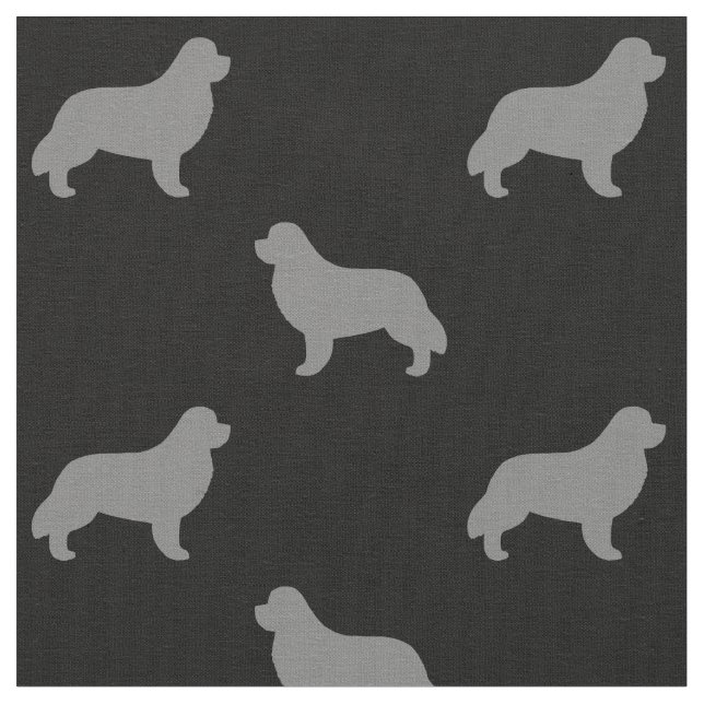 Newfoundland Silhouettesmönster Tyg (Närbild)