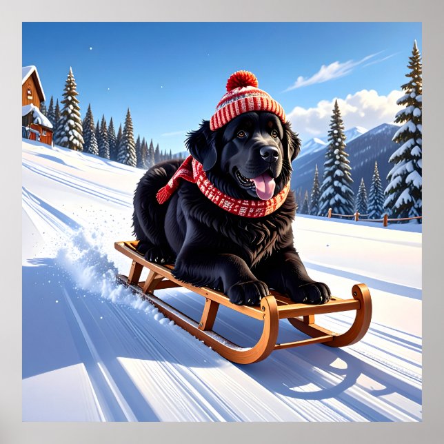 Newfoundland Sled Ride Poster (Framsidan)