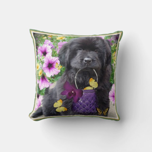 Newfoundland som en solig dag kudder kudde (Framsida)