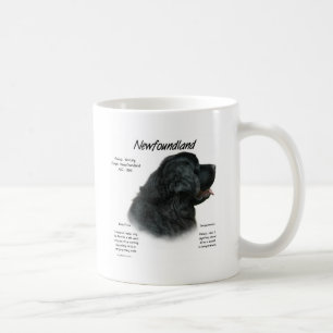 Newfoundland (svart) historiedesign kaffemugg