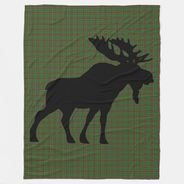 NewfoundLand Tartan Anpassningsbar Moose Brown Pla Fleecefilt (Framsidan)