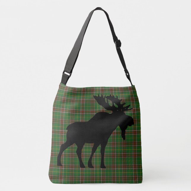 Newfoundland Tartan moose Kor Bag Axelväska (Baksida)