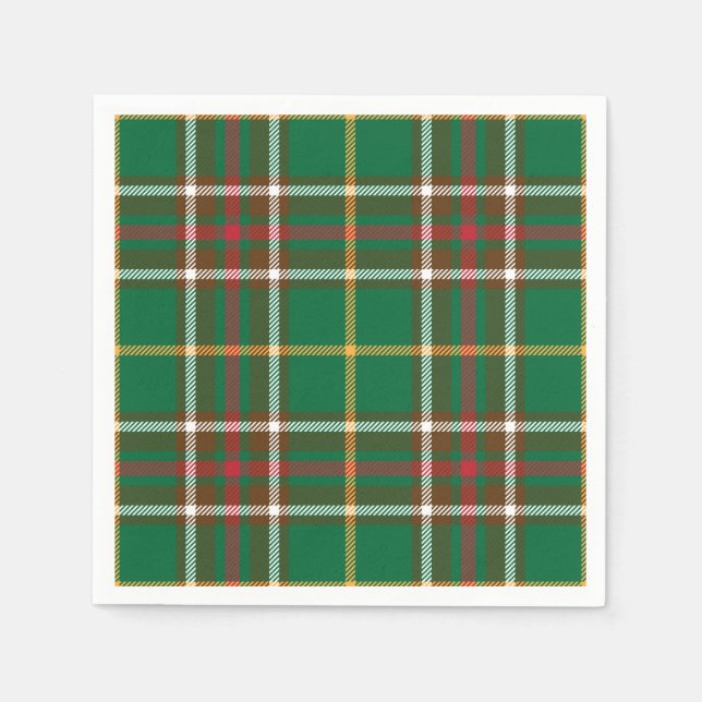 Newfoundland Tartan Napkins Pappersservett (Framsidan)