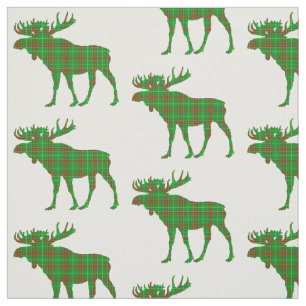 Newfoundland Tartan plaid moose Tyg