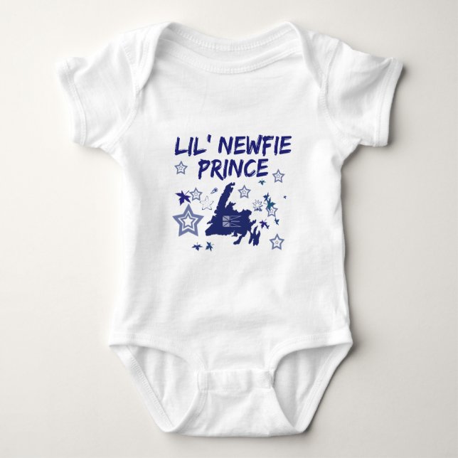 Newfoundland Tee Lil Newfie Prince Newfoundland (Framsida)